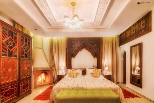 Cama o camas de una habitación en Casa Hassan