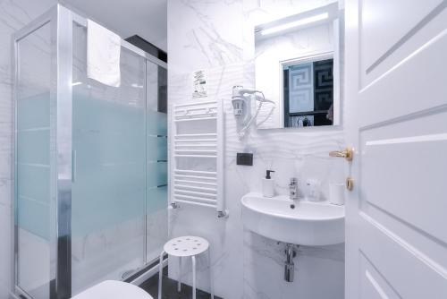 Koupelna v ubytování Hotel Argentina