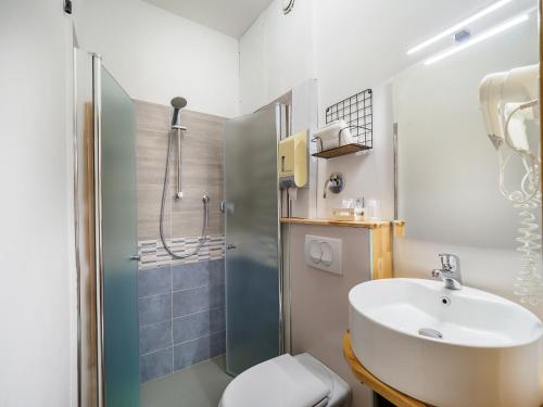 Kúpeľňa v ubytovaní Hotel Trasimeno