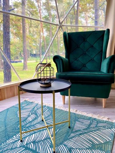Χώρος καθιστικού στο Planeta Glamping