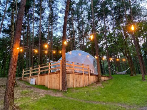 Κήπος έξω από το Planeta Glamping