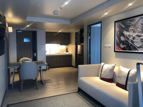 Seda Residences Makatiにあるベッド