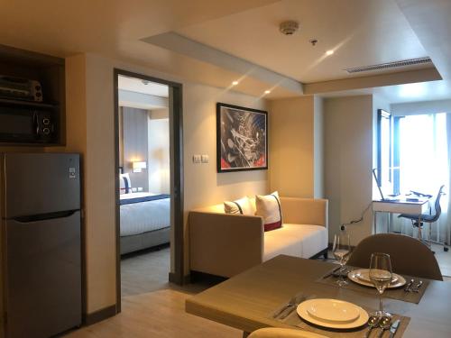 Seda Residences Makatiにあるベッド