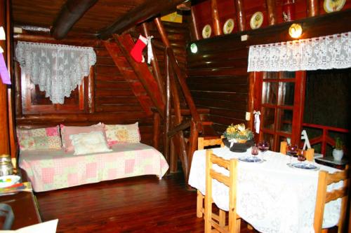 Posezení v ubytování Cabañas De La Abuela