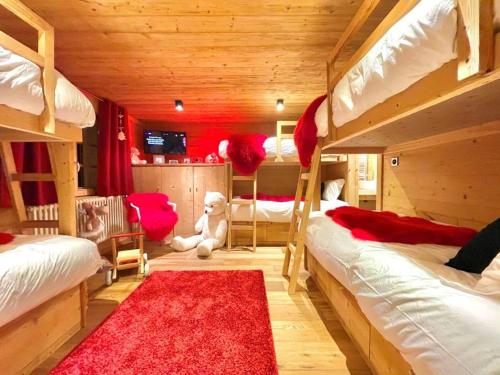 Ένα ή περισσότερα κρεβάτια σε δωμάτιο στο Chalet Angel