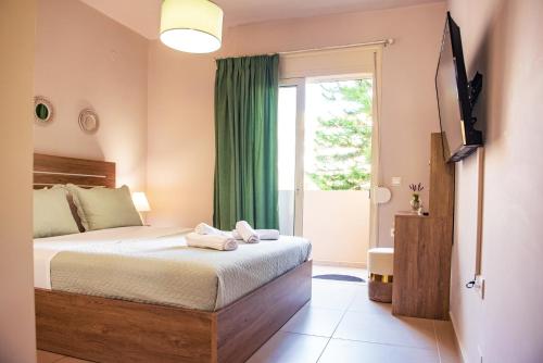 Postel nebo postele na pokoji v ubytování S.V. Luxury Apartment