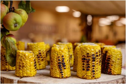 a bunch of corn on the cob on a table at Ani Grand Hotel Yerevan in Yerevan
