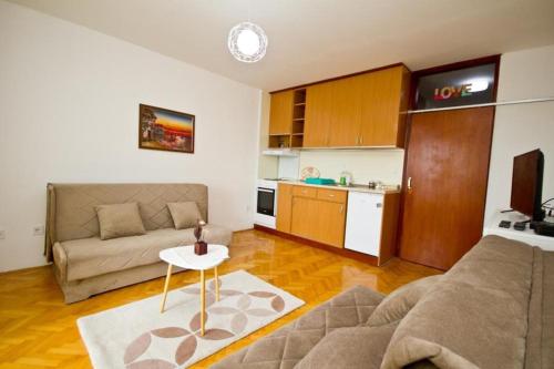 Kuchyň nebo kuchyňský kout v ubytování Apartment Terassa