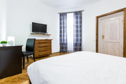 Postel nebo postele na pokoji v ubytování Апартаменти на Романчука в центрі