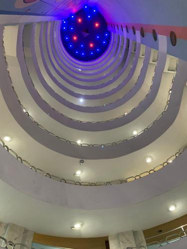 a view of a theatre with a blue ceiling at Pampas Palace Hotel in São Bernardo do Campo