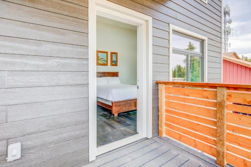 a door leading to a bedroom on a house at Castle in the Sky Unit Z in West Yellowstone
