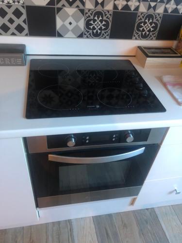 Dapur atau dapur kecil di Les bains des Nancray
