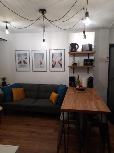 Posezení v ubytování Ax, Superbe appartement 2 ch jusqu'à 5 pers