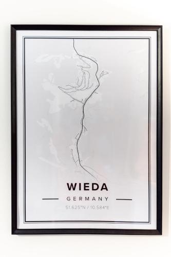 a framed picture of the wbia germany brewery project at Harzfalke Apartment - Ankommen und wohlfühlen. in Wieda