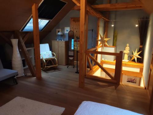 Postel nebo postele na pokoji v ubytování Ferienwohnung Langenselbold