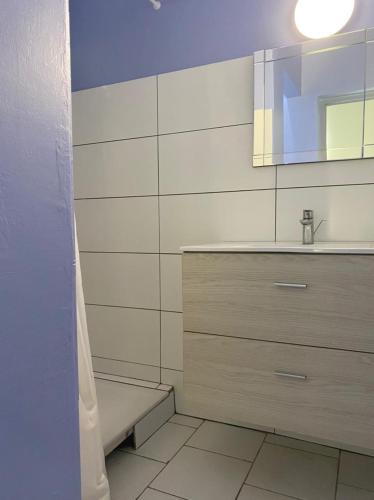 Koupelna v ubytování La villa bleue 2, Les trois ilets