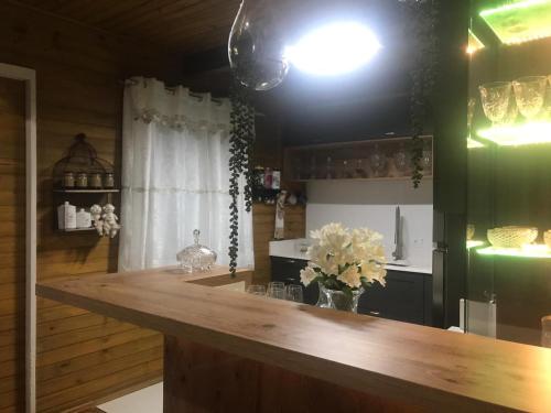 Kuchyň nebo kuchyňský kout v ubytování Espetacular sítio com belíssima paisagem para descansar