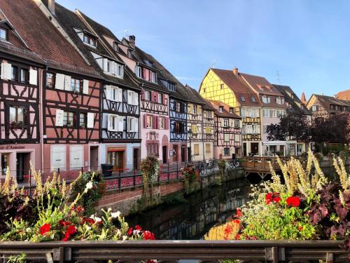 Vista generica su Colmar o vista sulla città dall'interno dell'appartamento