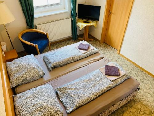 Krevet ili kreveti u jedinici u okviru objekta Pension Schildkröte