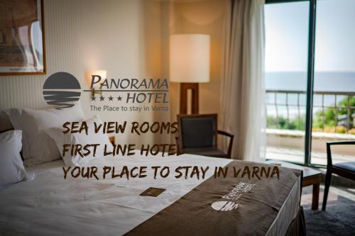 Ένα ή περισσότερα κρεβάτια σε δωμάτιο στο Panorama Hotel - Free EV Charging Station