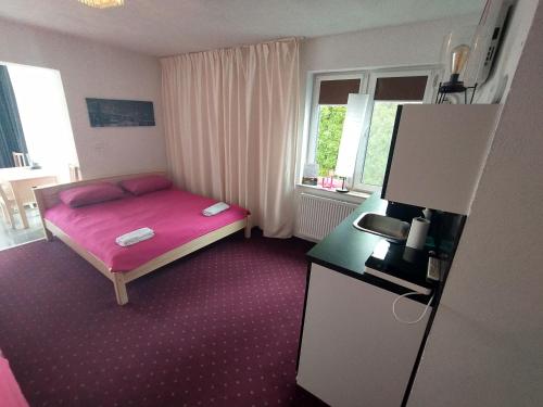 Posteľ alebo postele v izbe v ubytovaní Apartamenty nad jeziorem charzykowskim Villa Emilia