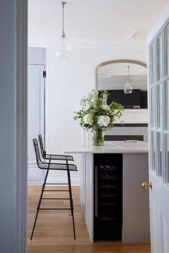 Dapur atau dapur kecil di Lorna House Totnes