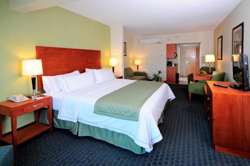 Postel nebo postele na pokoji v ubytování Holiday Inn Express & Suites Toluca Zona Aeropuerto by IHG