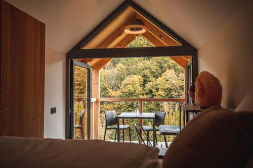 Balkón nebo terasa v ubytování Nesting Resort - Homestead SONČNI RAJ