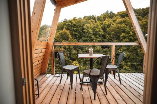 Balkón nebo terasa v ubytování Nesting Resort - Homestead SONČNI RAJ
