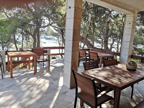 Balkón nebo terasa v ubytování Beach House Albertina