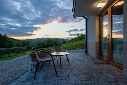 Vue générale sur la montagne ou vue sur la montagne depuis l'appart'hôtel