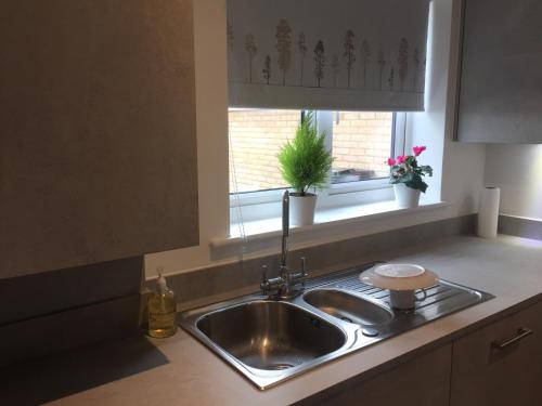 Kitchen o kitchenette sa Beautiful Double Bedroom- In a modern 2 bed shared house
