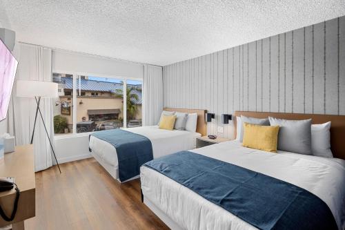 Postel nebo postele na pokoji v ubytování Sea Harbor Hotel - San Diego