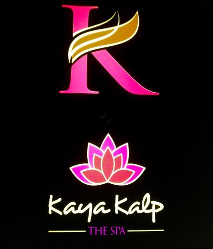 a pink karma kek the star logo with a pink lotus at Welcomhotel By ITC Hotels, Katra in Katra