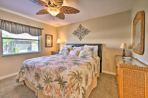A bed or beds in a room at Charming Sebring Villa with Lanai and Gas Grill!
