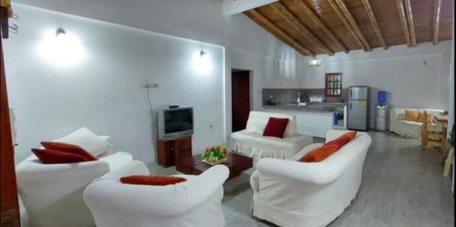 Kuchyň nebo kuchyňský kout v ubytování LA CASA MANGLAR Cabañas