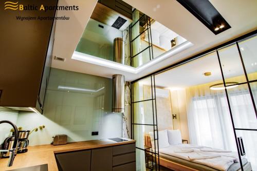 Ett badrum på Baltic Apartments - Kormoran