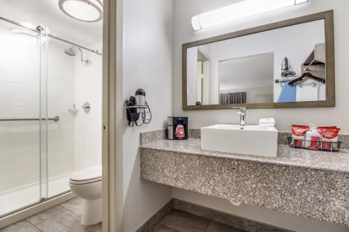 Red Roof Inn PLUS+ Dallas - Addison tesisinde bir banyo