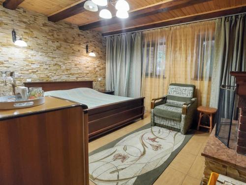 Postel nebo postele na pokoji v ubytování Elf-cottage