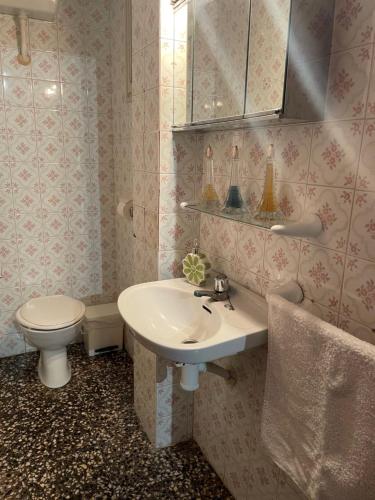 a bathroom with a sink and a toilet at APARTAMENTO TURISTICO MILLAN in Monóvar