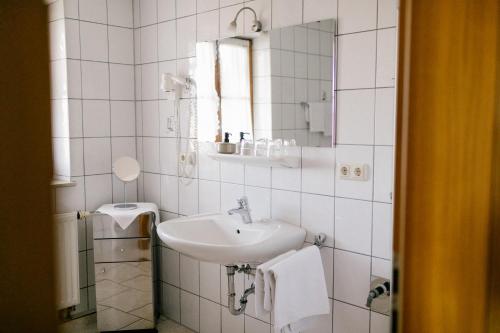 Koupelna v ubytování Hotel Vogtareuther-Hof