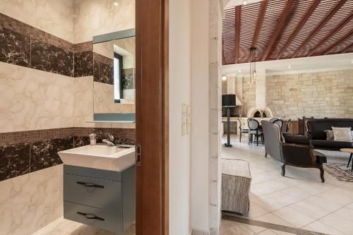 Posezení v ubytování Caldera Platanias Villas