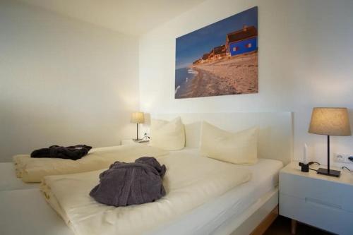 Posteľ alebo postele v izbe v ubytovaní Apartment Baltic Panorama