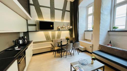 ครัวหรือมุมครัวของ Design-Apartments Am Kaisersaal