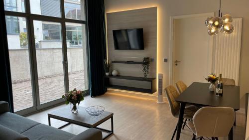 TV/trung tâm giải trí tại Design-Apartments Am Kaisersaal