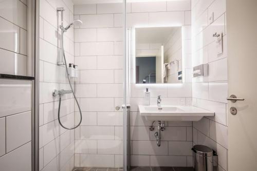 Phòng tắm tại Scandic Kolding
