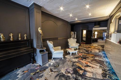 Zona de estar de Cit'Hotel B Hotel Brasserie