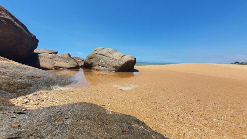 Een strand bij of vlak bij het appartement