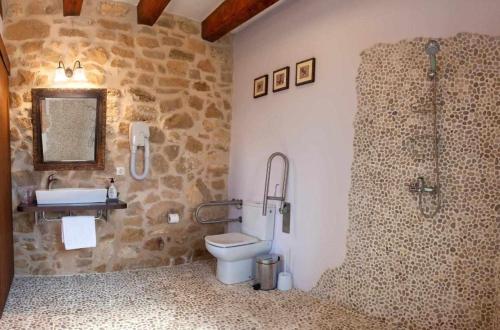 Koupelna v ubytování Casa rural restaurante Mas Del Rei