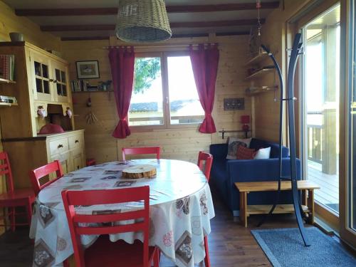 Posezení v ubytování Chalet du Spièmont